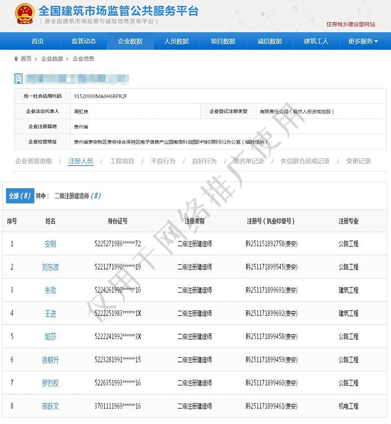 全國建筑市場監管公共服務平臺