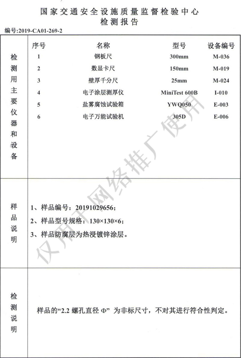 檢測報告